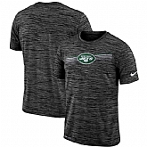 New York Jets Nike Sideline Velocity Performance T-Shirt Heathered Black,baseball caps,new era cap wholesale,wholesale hats
